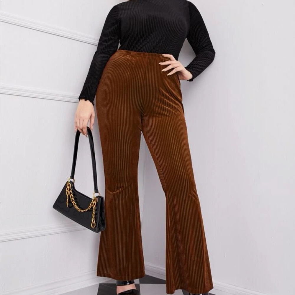 Wide Leg Brown Pants